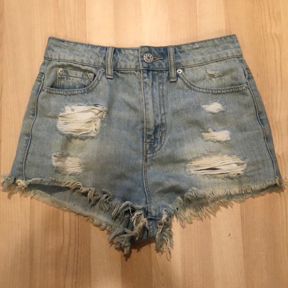 Denim shorts